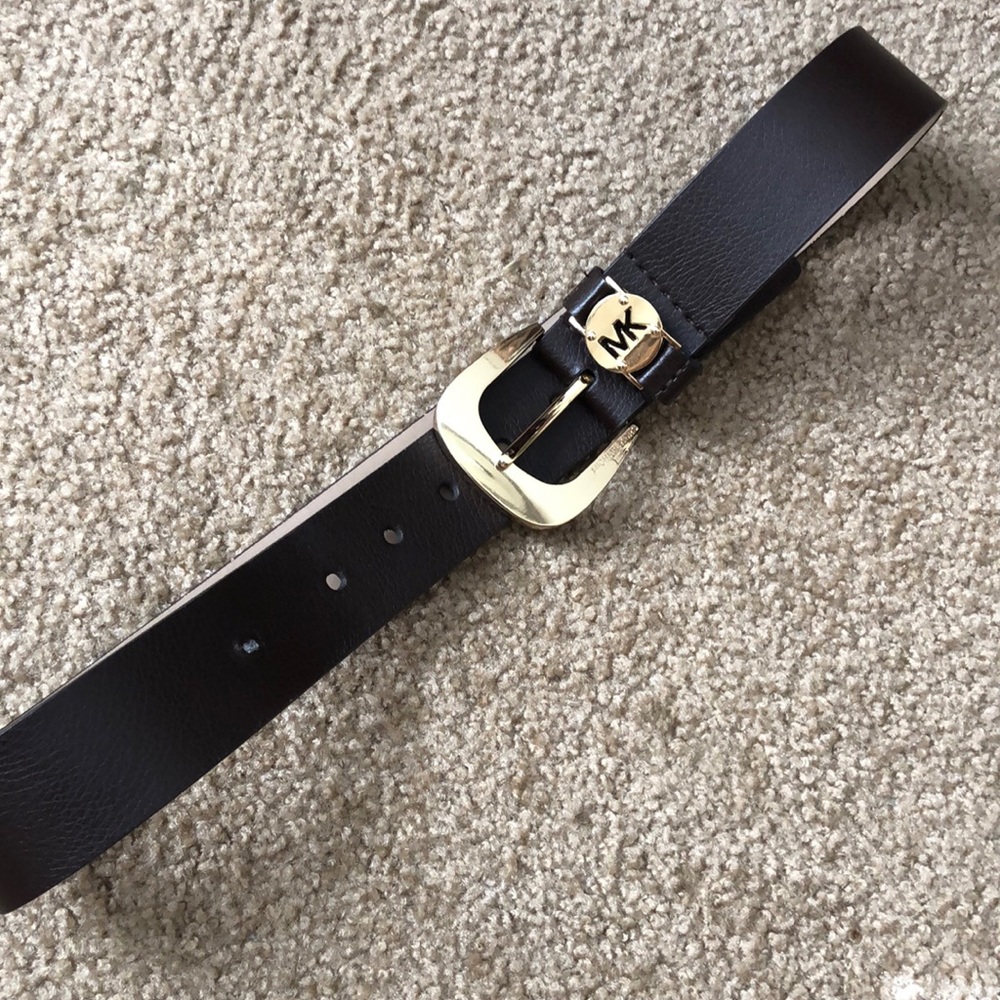 Michael Kors Authentic ChocolateColorleather Belt